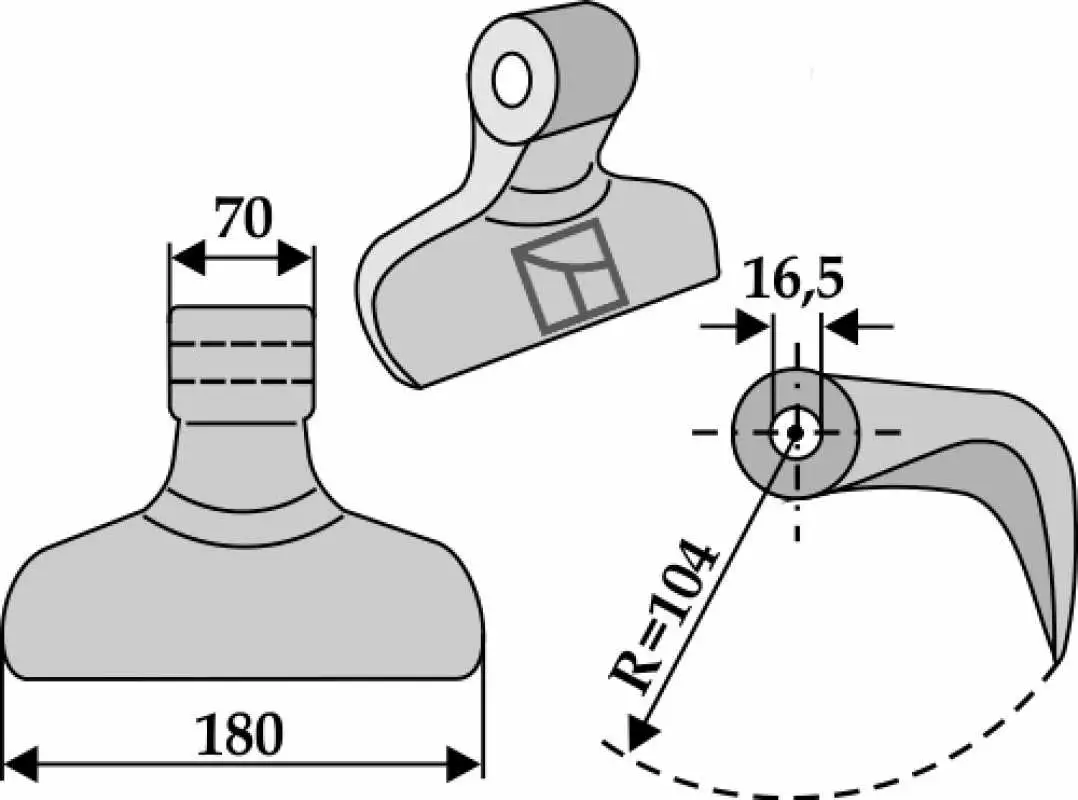 Hammerschlegel 180x70mm